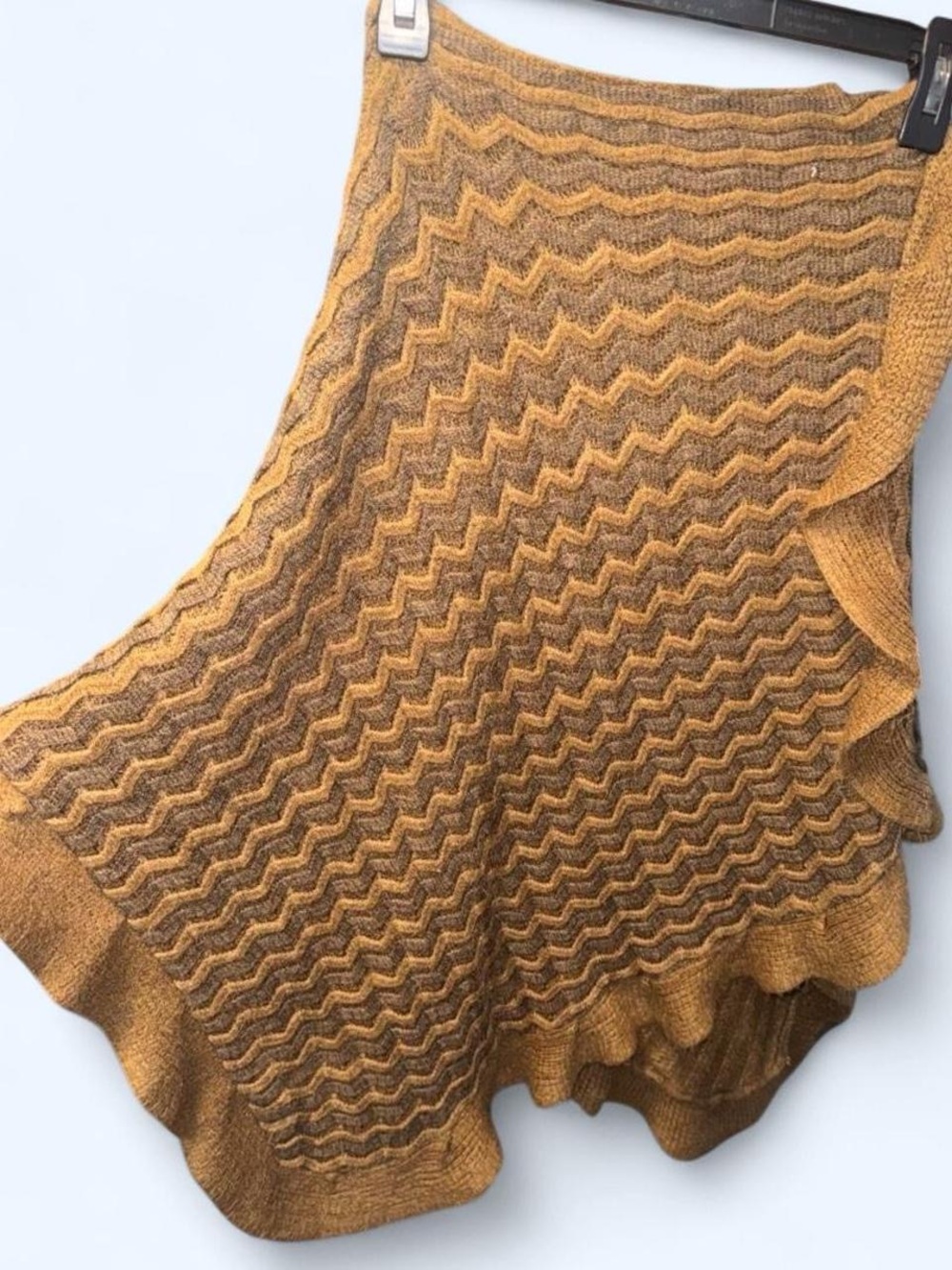 Vintage 70s boho style Knit Poncho